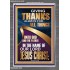 GIVING THANKS ALWAYS FOR ALL THINGS UNTO GOD  Ultimate Inspirational Wall Art Portrait  GWANCHOR12229  "25x33"
