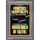 PRACTICE HOSPITALITY TO ONE ANOTHER  Contemporary Christian Wall Art Portrait  GWANCHOR12254  