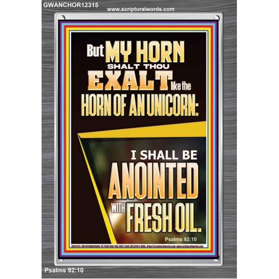 MY HORN SHALT THOU EXALT   Custom Contemporary Christian Wall Art  GWANCHOR12315  