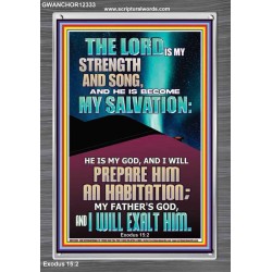 PREPARE JEHOVAH MY FATHER'S GOD AN HABITATION   Custom Modern Wall Art  GWANCHOR12333  "25x33"