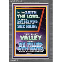 YOUR VALLEY SHALL BE FILLED WITH WATER  Custom Inspiration Bible Verse Portrait  GWANCHOR12343  