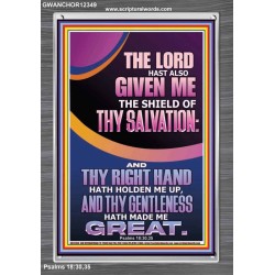 GIVE ME THE SHIELD OF THY SALVATION  Art & Décor  GWANCHOR12349  "25x33"