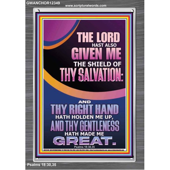 GIVE ME THE SHIELD OF THY SALVATION  Art & Décor  GWANCHOR12349  