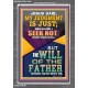 I SEEK NOT MINE OWN WILL BUT THE WILL OF THE FATHER  Inspirational Bible Verse Portrait  GWANCHOR12385  