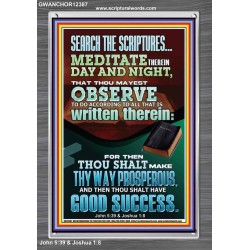 SEARCH THE SCRIPTURES MEDITATE THEREIN DAY AND NIGHT  Bible Verse Wall Art  GWANCHOR12387  "25x33"