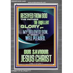 RECEIVED FROM GOD THE FATHER THE EXCELLENT GLORY  Ultimate Inspirational Wall Art Portrait  GWANCHOR12425  "25x33"