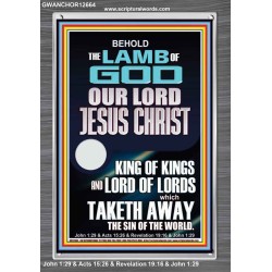 THE LAMB OF GOD OUR LORD JESUS CHRIST WHICH TAKETH AWAY THE SIN OF THE WORLD  Ultimate Power Portrait  GWANCHOR12664  "25x33"