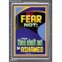 FEAR NOT FOR THOU SHALT NOT BE ASHAMED  Children Room  GWANCHOR12668  "25x33"