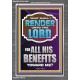 WHAT SHALL I RENDER UNTO THE LORD FOR ALL HIS BENEFITS  Bible Verse Art Prints  GWANCHOR12996  