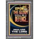 THE GLORY OF GOD SHALL BE THY DEFENCE  Bible Verse Portrait  GWANCHOR13013  