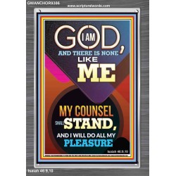 MY COUNSEL SHALL STAND  Ultimate Inspirational Wall Art Portrait  GWANCHOR9386  "25x33"