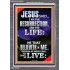 I AM THE RESURRECTION AND THE LIFE  Eternal Power Portrait  GWANCHOR9995  "25x33"