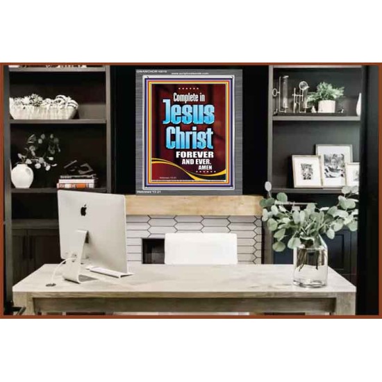 COMPLETE IN JESUS CHRIST FOREVER  Children Room Portrait  GWANCHOR10015  