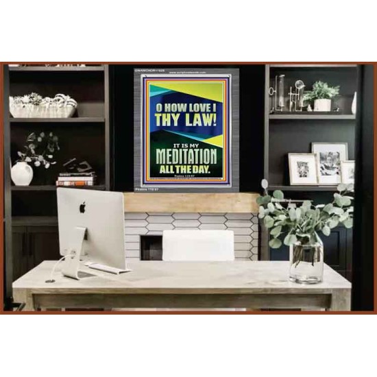 MAKE THE LAW OF THE LORD THY MEDITATION DAY AND NIGHT  Custom Wall Décor  GWANCHOR11825  