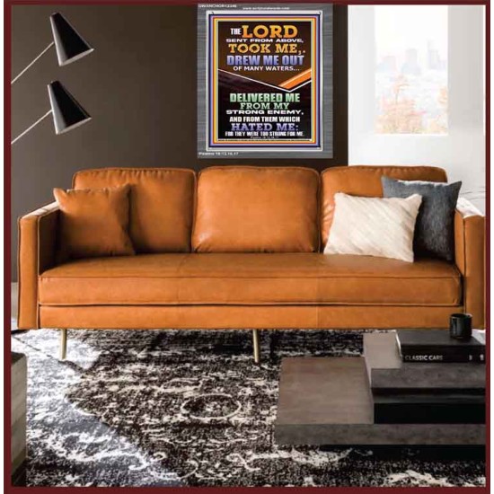 THE LORD DREW ME OUT OF MANY WATERS  New Wall Décor  GWANCHOR12346  