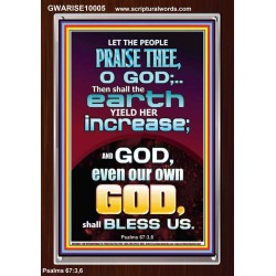 THE EARTH YIELD HER INCREASE  Church Picture  GWARISE10005  "25x33"