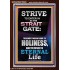 STRAIT GATE LEADS TO HOLINESS THE RESULT ETERNAL LIFE  Ultimate Inspirational Wall Art Portrait  GWARISE10026  "25x33"