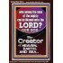 O LORD OUR GOD CREATOR OF HEAVEN, EARTH AND SEA  Custom Wall Art Print  GWARISE10074  "25x33"