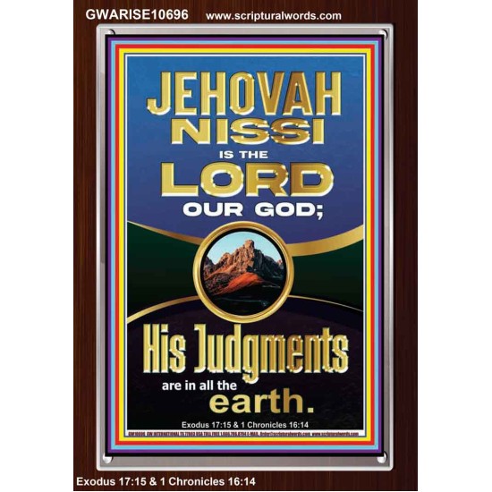 JEHOVAH NISSI IS THE LORD OUR GOD  Christian Paintings  GWARISE10696  