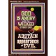 GOD IS ANGRY WITH THE WICKED EVERY DAY ABSTAIN FROM EVIL  Scriptural Décor  GWARISE11801  