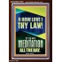 MAKE THE LAW OF THE LORD THY MEDITATION DAY AND NIGHT  Custom Wall Décor  GWARISE11825  "25x33"