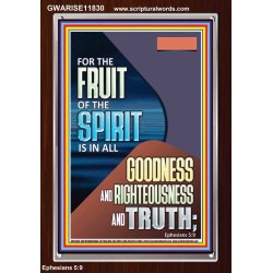 FRUIT OF THE SPIRIT IS IN ALL GOODNESS, RIGHTEOUSNESS AND TRUTH  Custom Contemporary Christian Wall Art  GWARISE11830  "25x33"