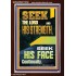 SEEK THE FACE OF GOD CONTINUALLY  Unique Scriptural ArtWork  GWARISE11838  "25x33"