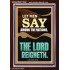 LET MEN SAY AMONG THE NATIONS THE LORD REIGNETH  Custom Inspiration Bible Verse Portrait  GWARISE11849  "25x33"