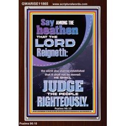 THE LORD IS A RIGHTEOUS JUDGE  Inspirational Bible Verses Portrait  GWARISE11865  