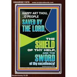 O PEOPLE SAVED BY THE LORD  Printable Bible Verse to Portrait  GWARISE11876  "25x33"