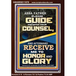 ABBA FATHER PLEASE GUIDE US WITH YOUR COUNSEL  Scripture Wall Art  GWARISE11878  