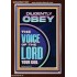 DILIGENTLY OBEY THE VOICE OF THE LORD OUR GOD  Unique Power Bible Portrait  GWARISE11901  "25x33"