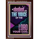 BE OBEDIENT UNTO THE VOICE OF THE LORD OUR GOD  Righteous Living Christian Portrait  GWARISE11903  
