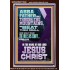 ABBA FATHER SHALL THRESH THE MOUNTAINS FOR US  Unique Power Bible Portrait  GWARISE11946  "25x33"
