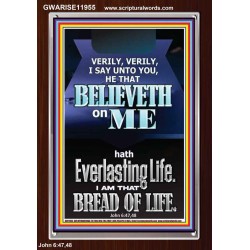 I AM THAT BREAD OF LIFE  Unique Power Bible Portrait  GWARISE11955  "25x33"