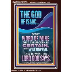 EVERY WORD OF MINE IS CERTAIN SAITH THE LORD  Scriptural Wall Art  GWARISE11973  "25x33"