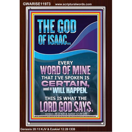 EVERY WORD OF MINE IS CERTAIN SAITH THE LORD  Scriptural Wall Art  GWARISE11973  