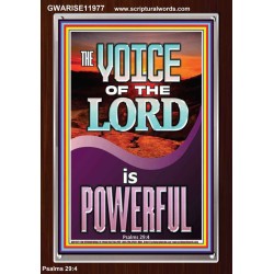 THE VOICE OF THE LORD IS POWERFUL  Scriptures Décor Wall Art  GWARISE11977  