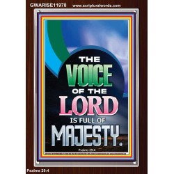 THE VOICE OF THE LORD IS FULL OF MAJESTY  Scriptural Décor Portrait  GWARISE11978  "25x33"