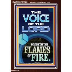 THE VOICE OF THE LORD DIVIDETH THE FLAMES OF FIRE  Christian Portrait Art  GWARISE11980  