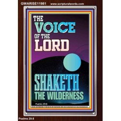 THE VOICE OF THE LORD SHAKETH THE WILDERNESS  Christian Portrait Art  GWARISE11981  "25x33"