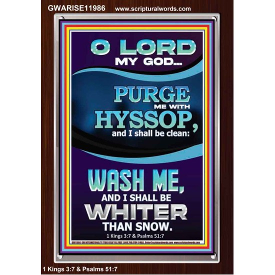 PURGE ME WITH HYSSOP  Portrait Scripture   GWARISE11986  