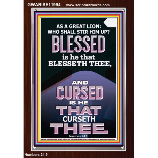 BLESSED IS HE THAT BLESSETH THEE  Encouraging Bible Verse Portrait  GWARISE11994  