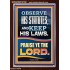 OBSERVE HIS STATUTES AND KEEP ALL HIS LAWS  Christian Wall Art Wall Art  GWARISE12188  "25x33"