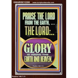 PRAISE THE LORD FROM THE EARTH  Contemporary Christian Paintings Portrait  GWARISE12200  "25x33"