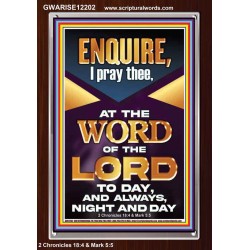 MEDITATE THE WORD OF THE LORD DAY AND NIGHT  Contemporary Christian Wall Art Portrait  GWARISE12202  "25x33"