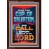 TAKE THE CUP OF SALVATION AND CALL UPON THE NAME OF THE LORD  Scripture Art Portrait  GWARISE12203  "25x33"