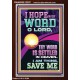 I HOPE IN THY WORD O LORD  Scriptural Portrait Portrait  GWARISE12207  