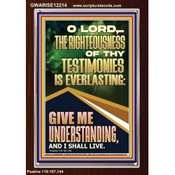THE RIGHTEOUSNESS OF THY TESTIMONIES IS EVERLASTING  Scripture Art Prints  GWARISE12214  "25x33"