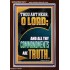 ALL THY COMMANDMENTS ARE TRUTH O LORD  Ultimate Inspirational Wall Art Picture  GWARISE12217  "25x33"